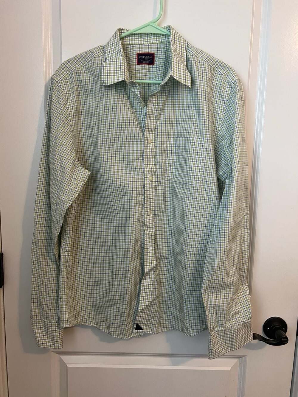UNTUCKit Men's Slim Fit Wrinkle-Free Plaid Button Down Shirt